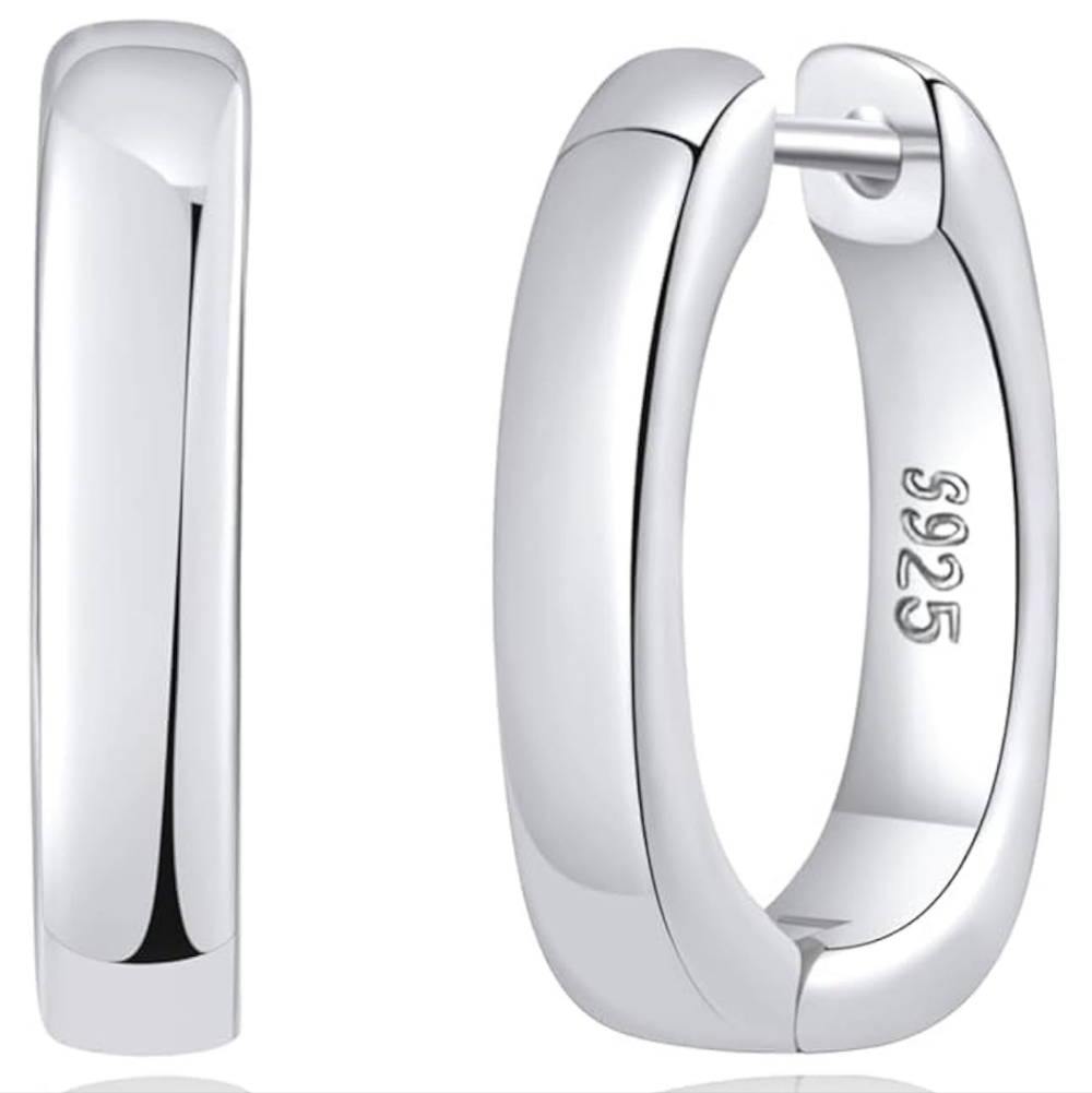 🆕️ Elegant Silver Hoop Earrings